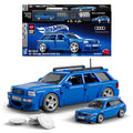 Mattel Brick Shop Hot Wheels Audi Avant RS2 Building Toy Kit (253 Pieces), For Collectors