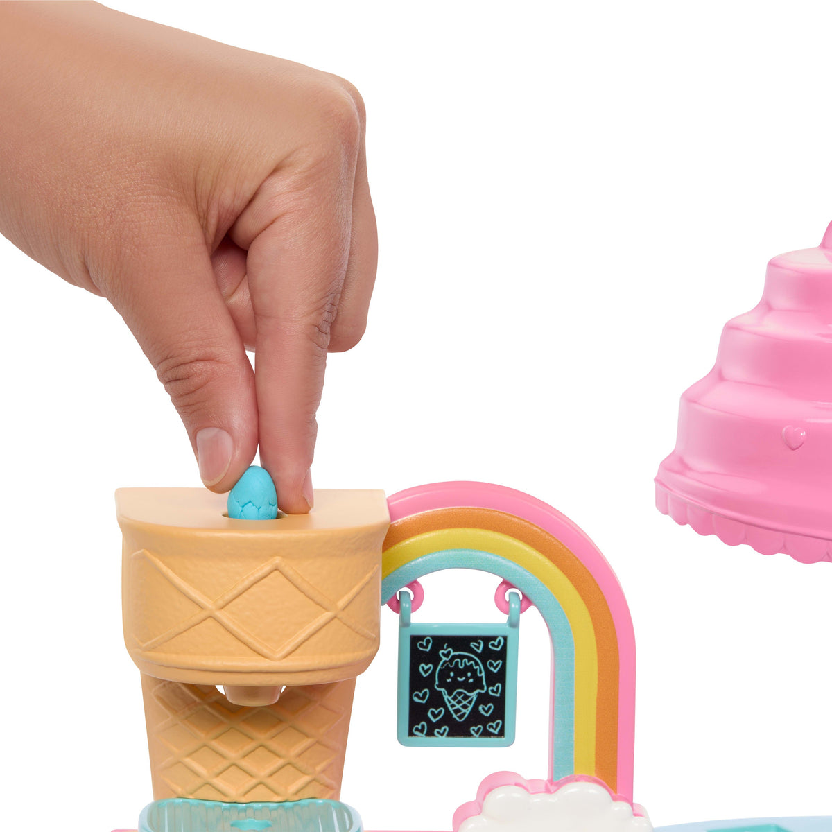 Barbie Club Chelsea Ice Cream Shop Playset With Chelsea Doll, 2 Dough Colors, And Accessories