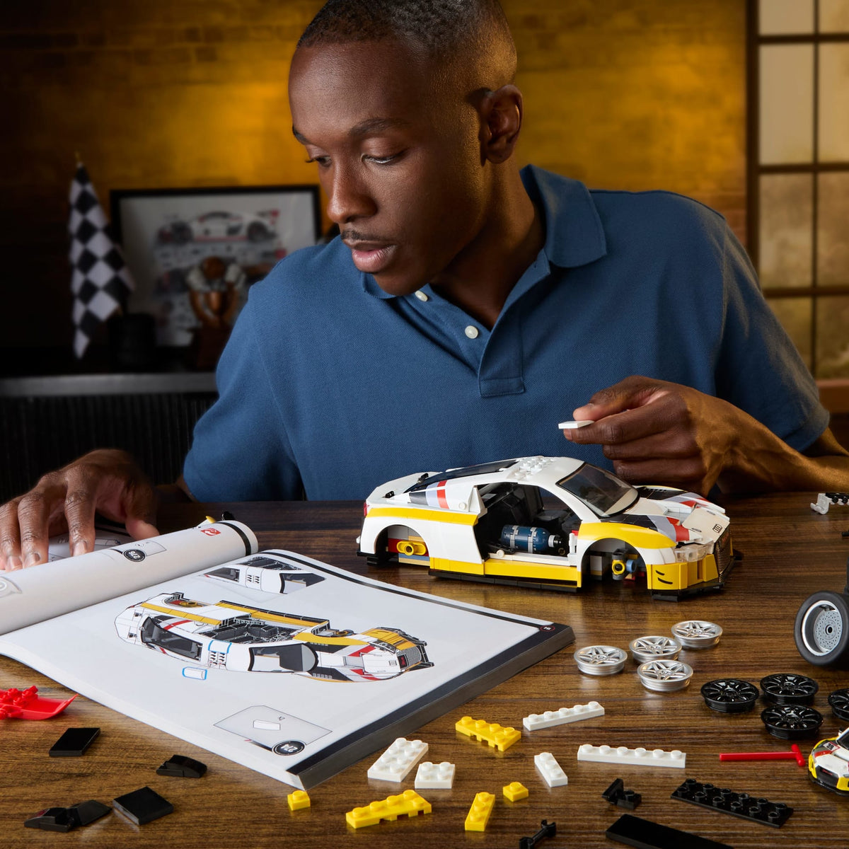 Mattel Brick Shop Hot Wheels Jogo de Construção Mattel Brick Shop Hot Wheels Elite Audi