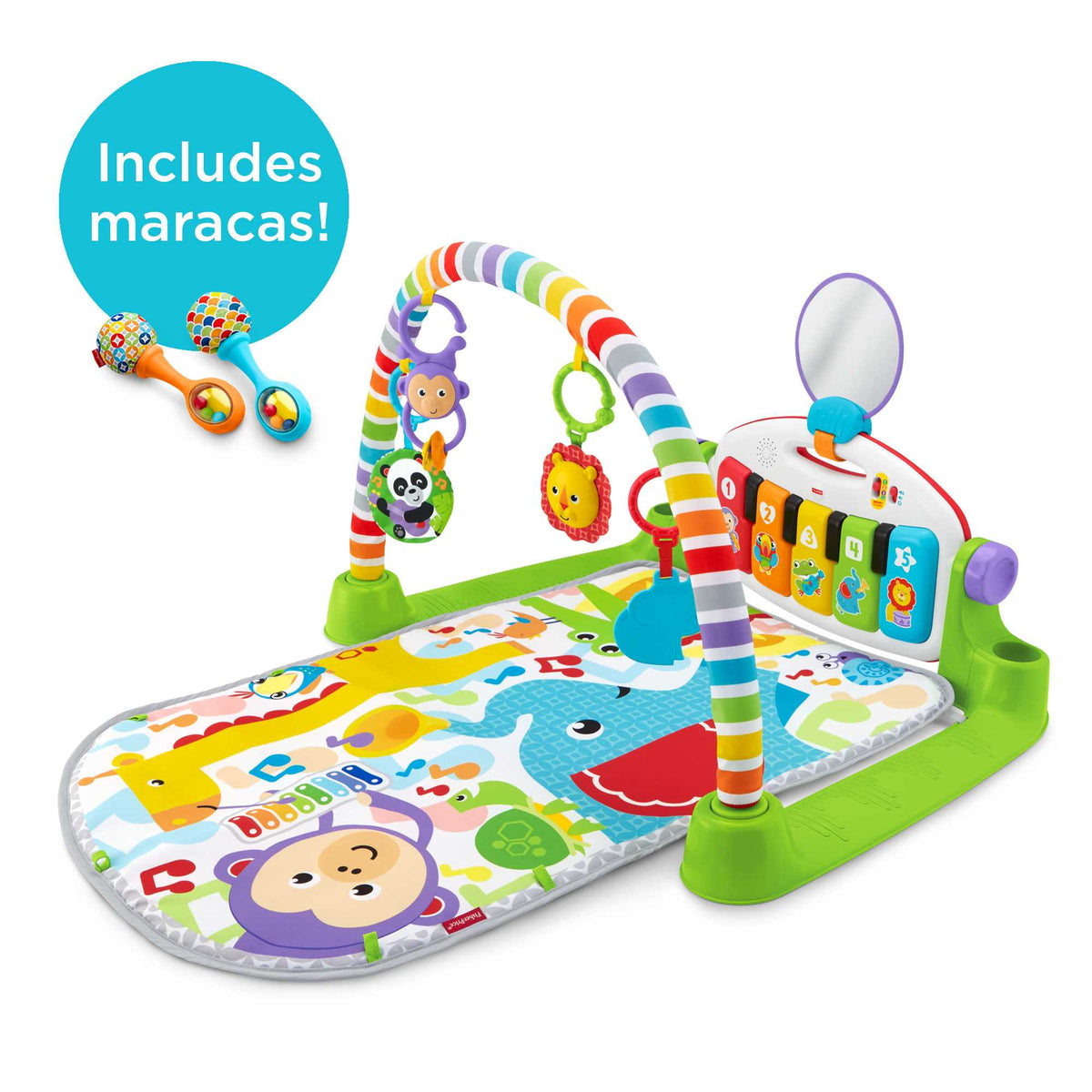 Fisher-Price Deluxe Kick & Play Piano Gym & Maracas