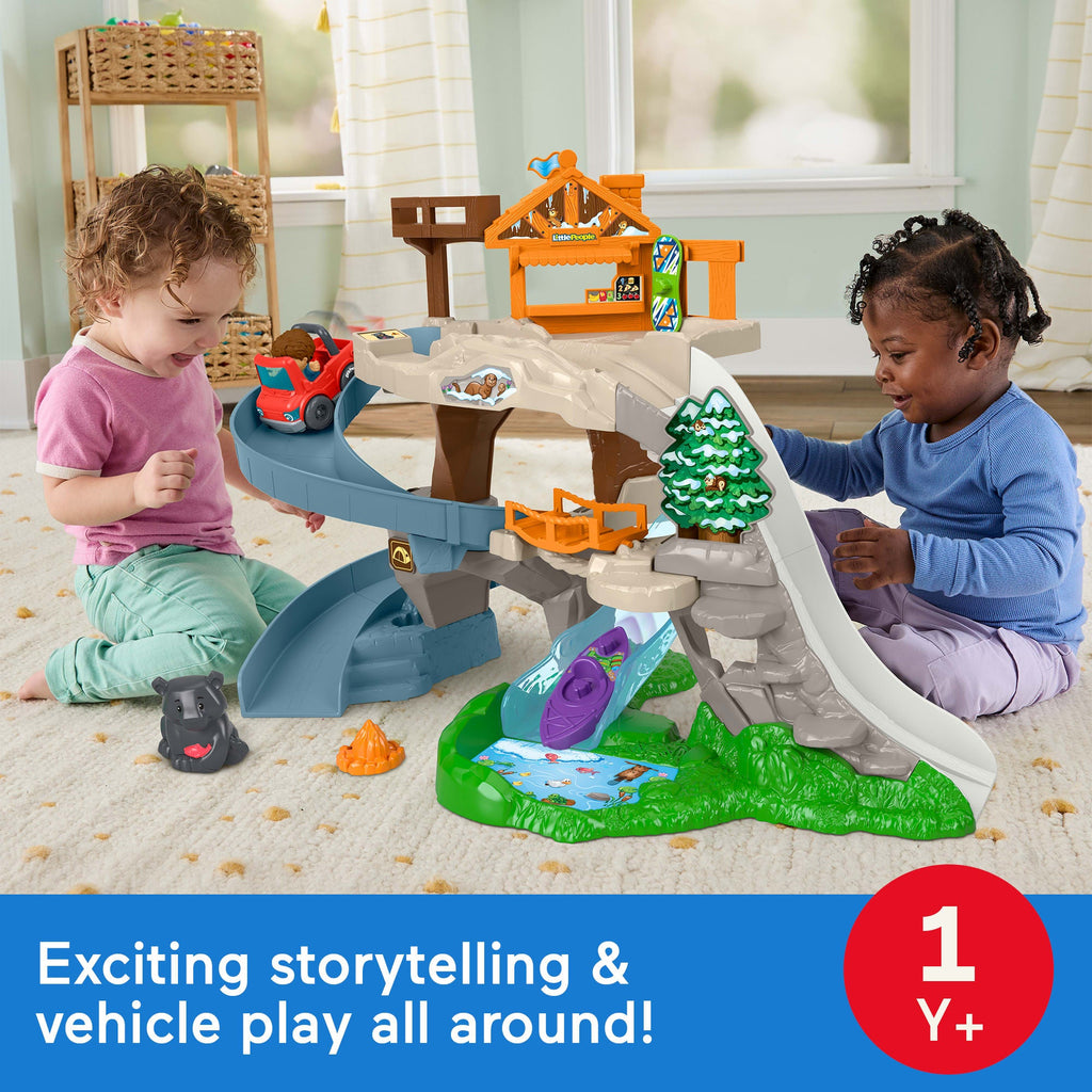 Fisher-Price Little People Ultimate Mountain Playset, Vehicle, Figures & Pieces For Toddler Play