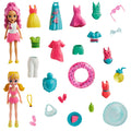 Polly Pocket Conjunto de Brinquedo Pacote de Modas Diversão de Praia Tropical Elemento Surpresa