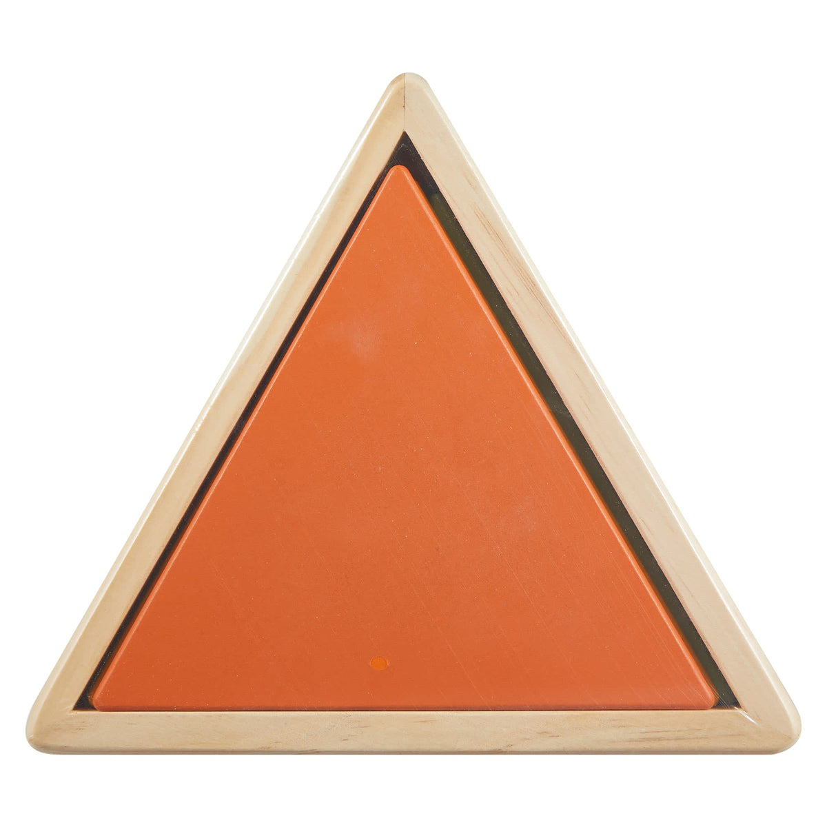 Fisher-Price Montessori Wooden Triangle Puzzle, Preschool Learning Toy, 10 Wood Pieces