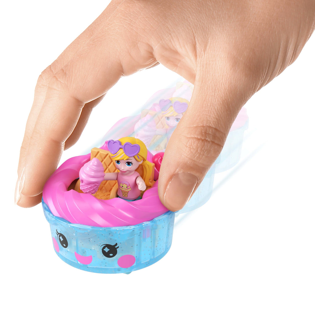 Polly Pocket Set de Juego Compacto Reveal Comidita Rápida