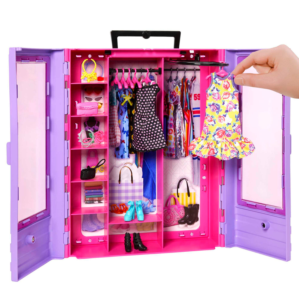 Barbie Ultimate Closet Doll And Playset Portable Fashion Toy With Doll, Clothes And Accessories