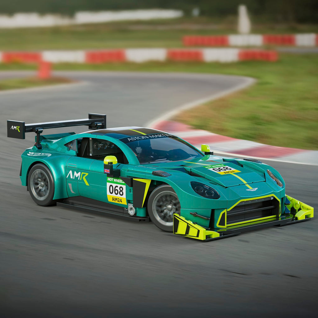 Mattel Brick Shop Hot Wheels-Coffret de Construction Aston Martin Vantage Gt3