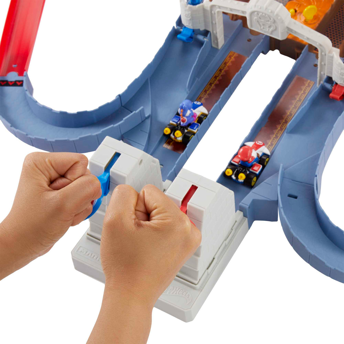 Hot Wheels Mario Kart Pista de Brinquedo Castelo Do Caos De Bowser