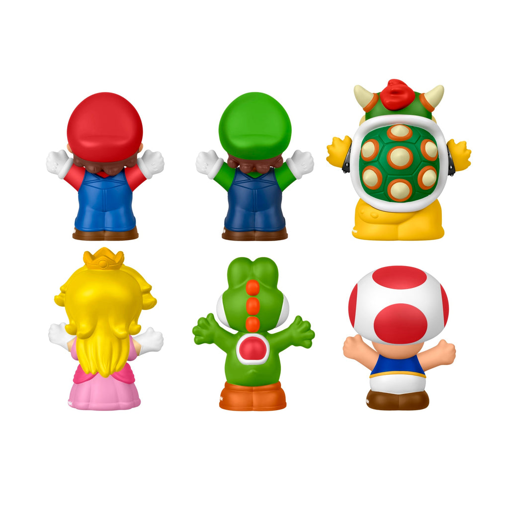 Fisher-Price-Coffret de 6 Figurines Mario Little People