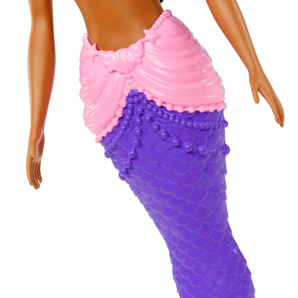 Barbie Fantasía Muñeca Sirena Aleta Morada con Rosa