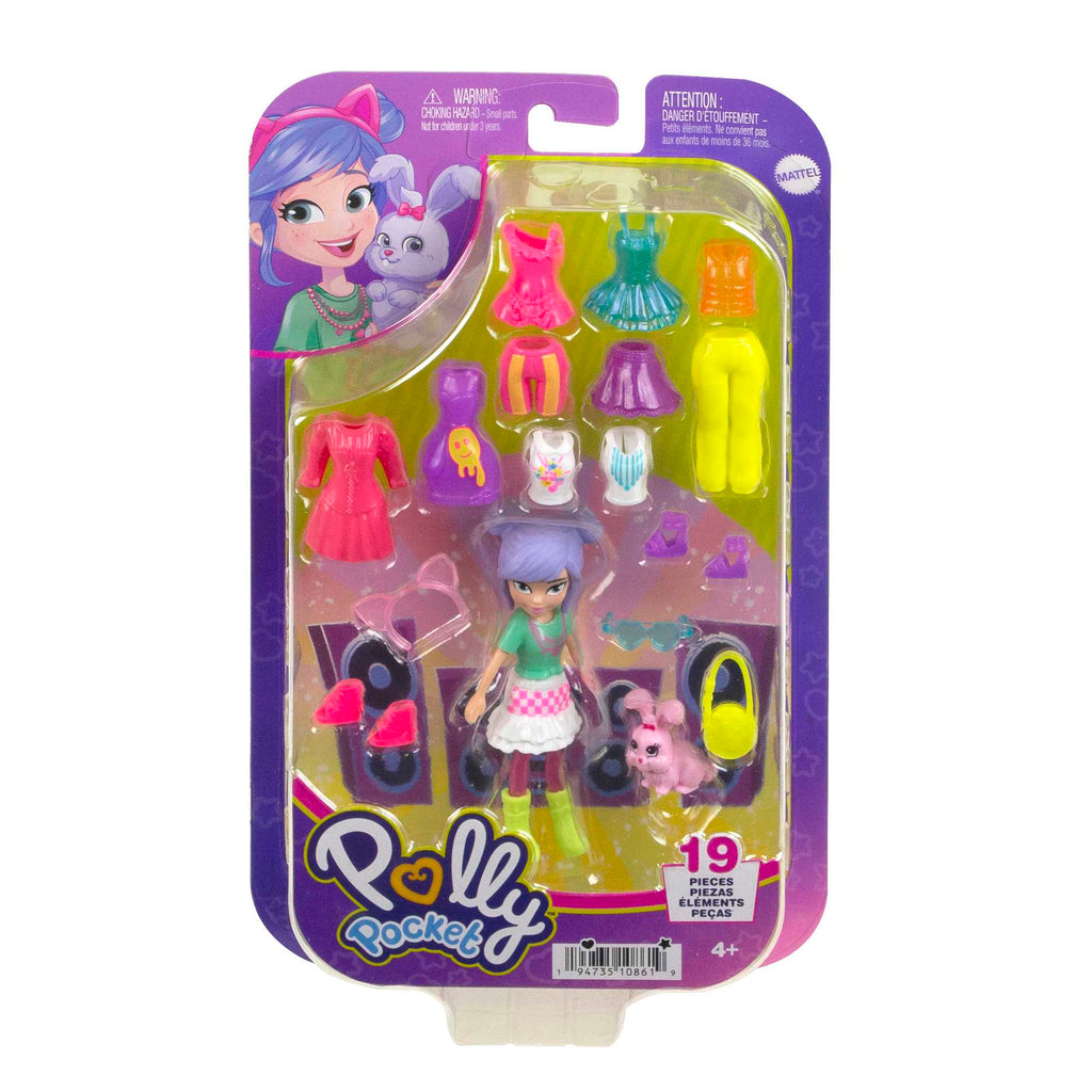 Polly Pocket Set de Juego Paquete de Modas Mediano Color Pop