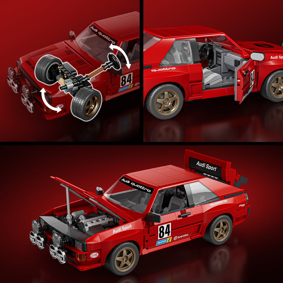 Mattel Brick Shop Hot Wheels ’84 Audi Sport Quattro Building Toy Kit