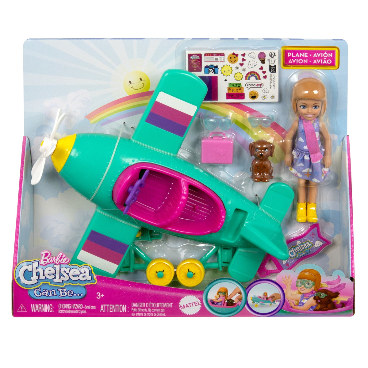 Barbie Conjunto de Brinquedo Chelsea Piloto de avião