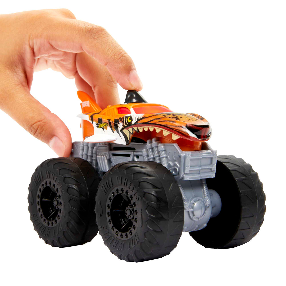 Hot Wheels Monster Trucks Véhicule Tiger Shark Sons et Lumières