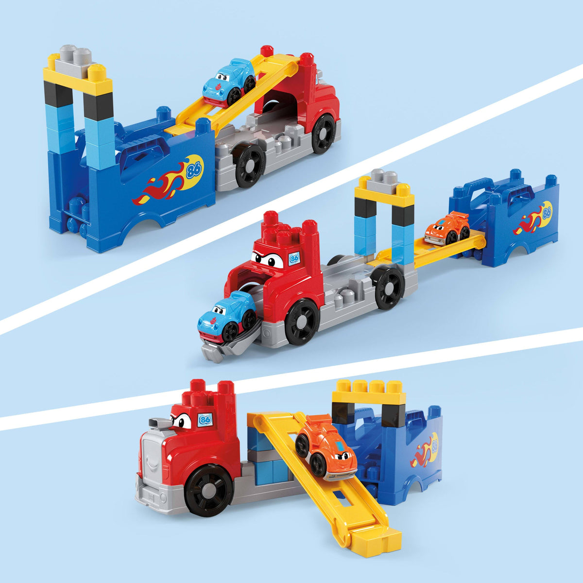 Mega Bloks Juguete de Construcción Grúa ¡Construye y Compite!