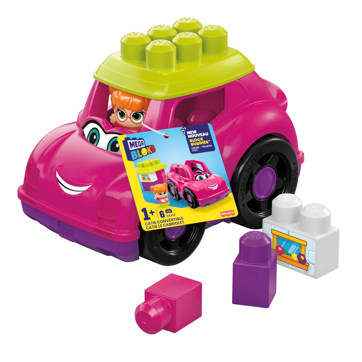 Mega Bloks Juguete de Construcción Pequeño Vehículo Convertible de Catie