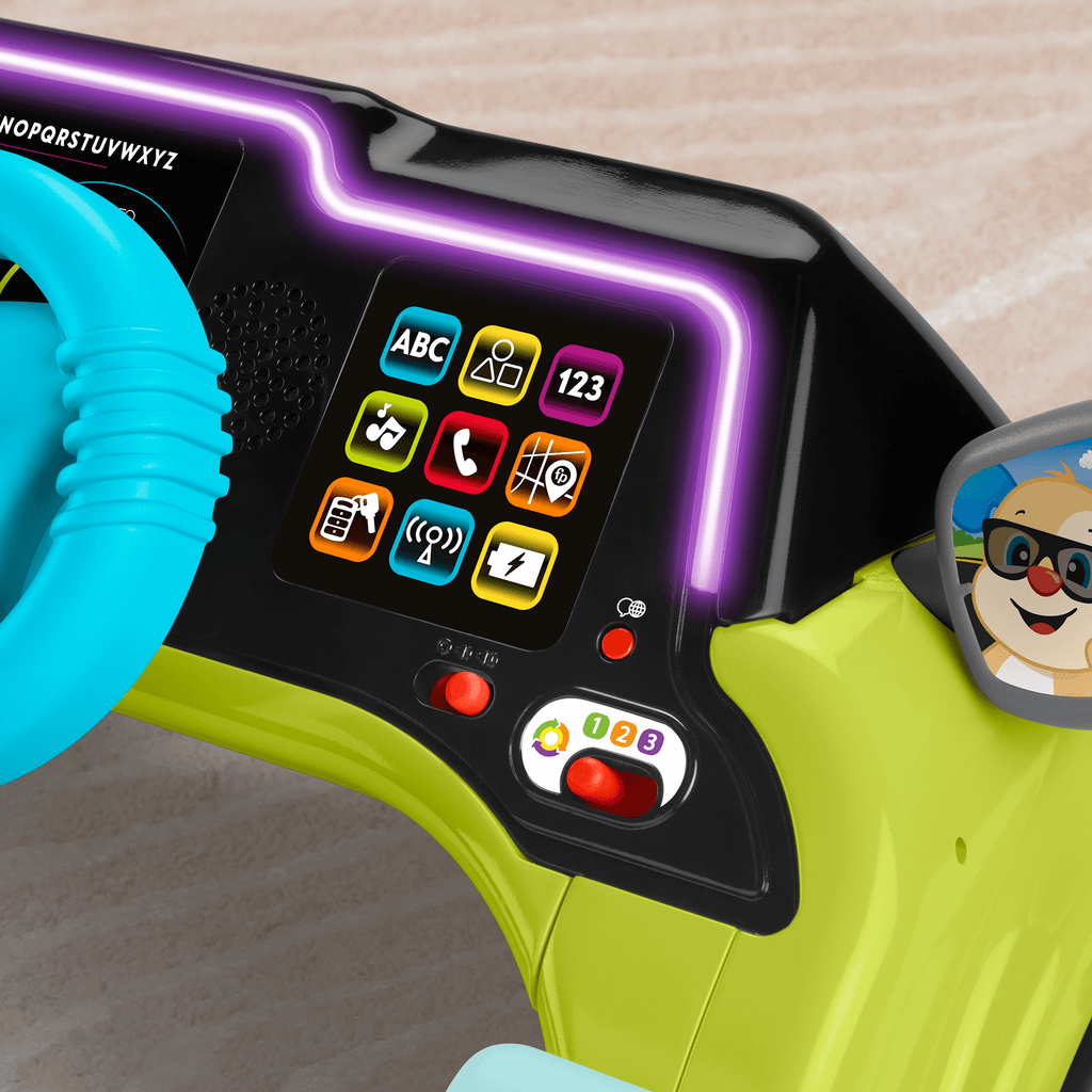 Fisher-Price Laugh & Learn Sit & Steer Driver Activity Center Learning Toy For infants & Toddlers