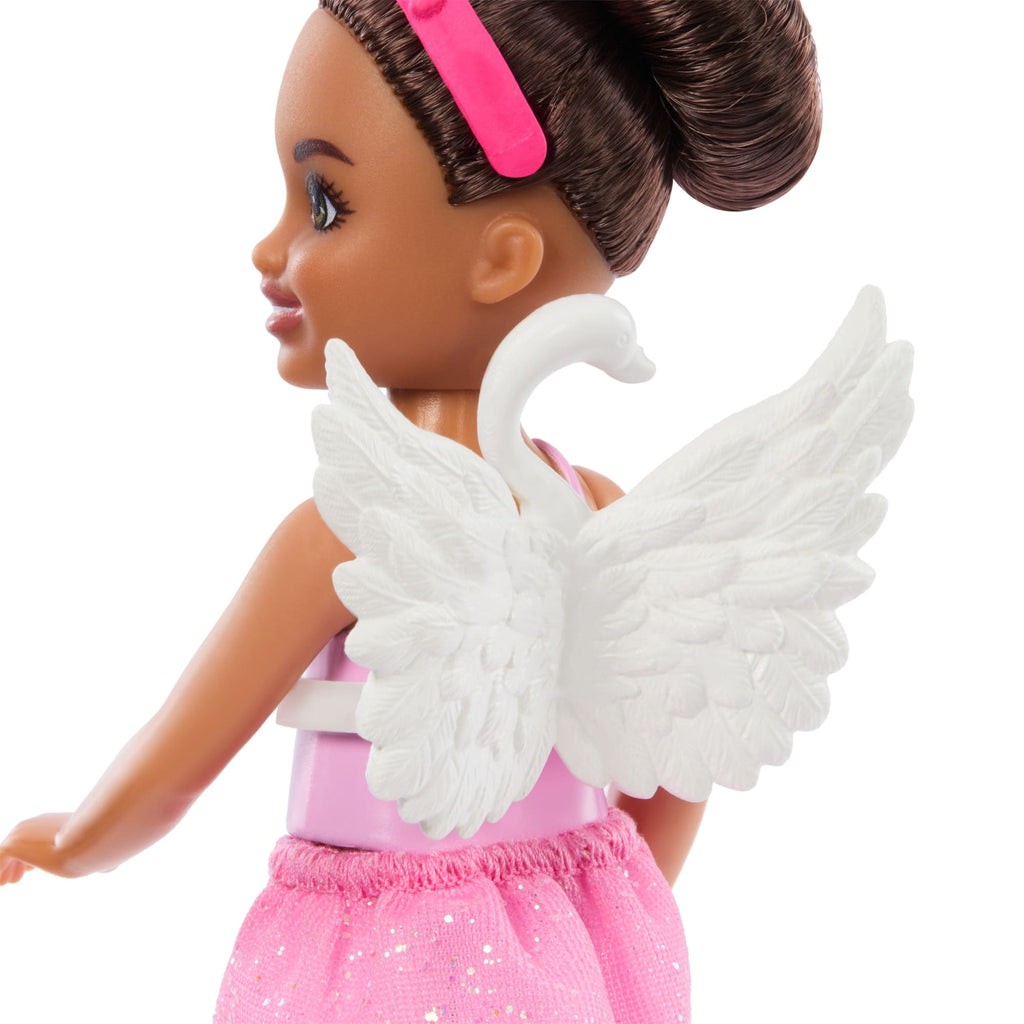 Barbie Chelsea Ballerina Doll & Accessories Set, Career-Themed Brunette Small Doll