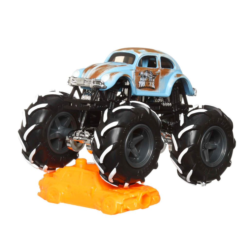 Monster Trucks Hot Wheels à L’Échelle 1:64 Avec Roues Géantes