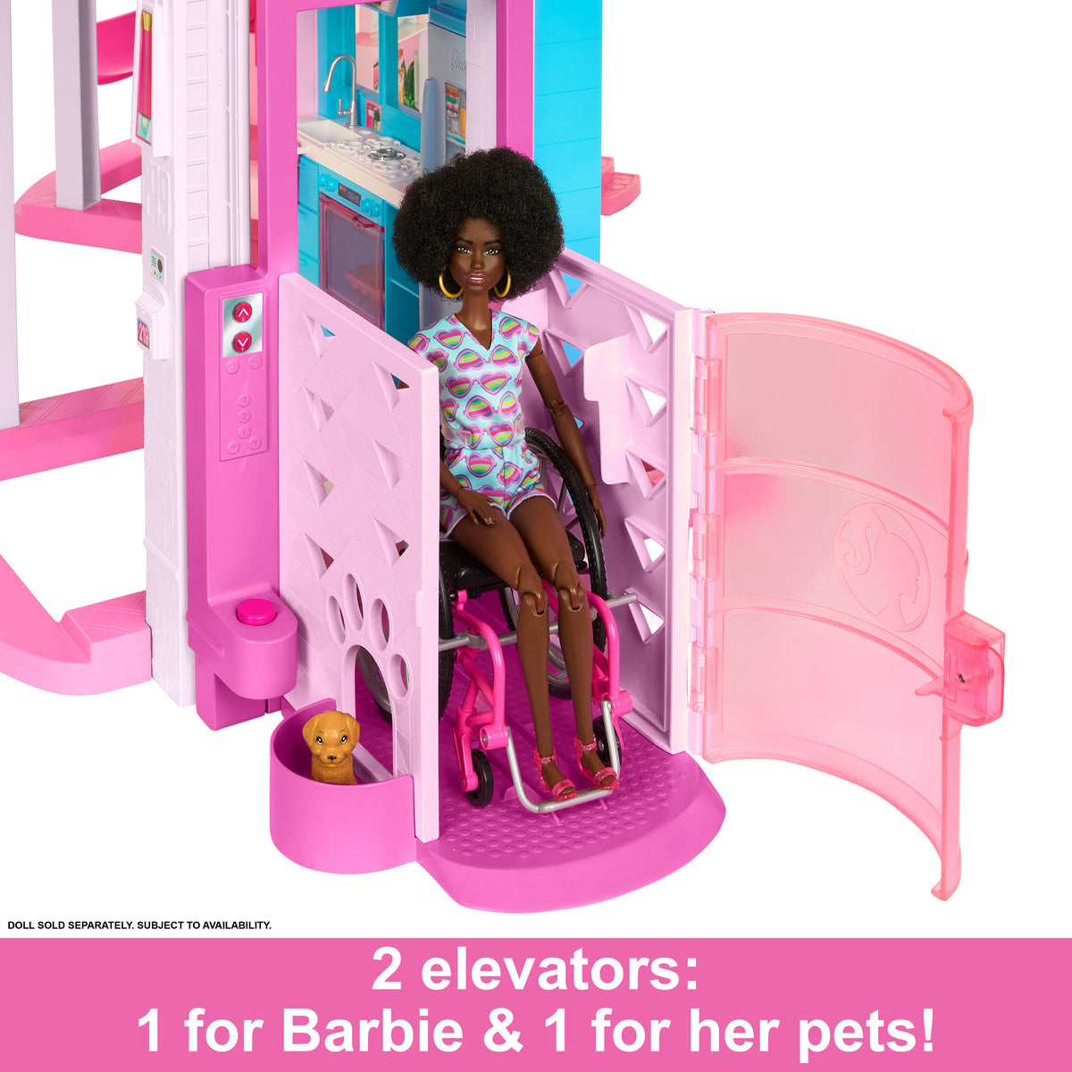 Barbie Dreamhouse, Pool Party Doll House With 75+ Pieces And 3-Story Slide, Barbie House Playset, Pet Elevator And Puppy Play Areas