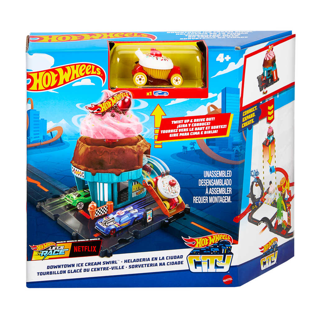 Hot Wheels City-Ville Course Glacée-Coffret