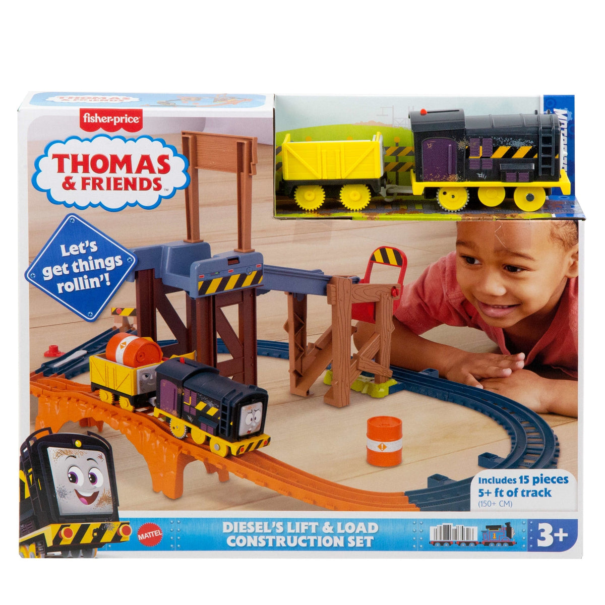 Thomas & Friends Pista de Juguete Motorizada de Construcción Diesel
