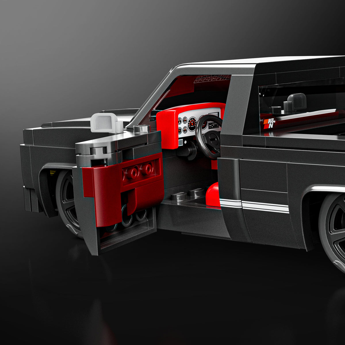 Mattel Brick Shop Hot Wheels Juguete de Construcción Speed '83 Chevy Silverado