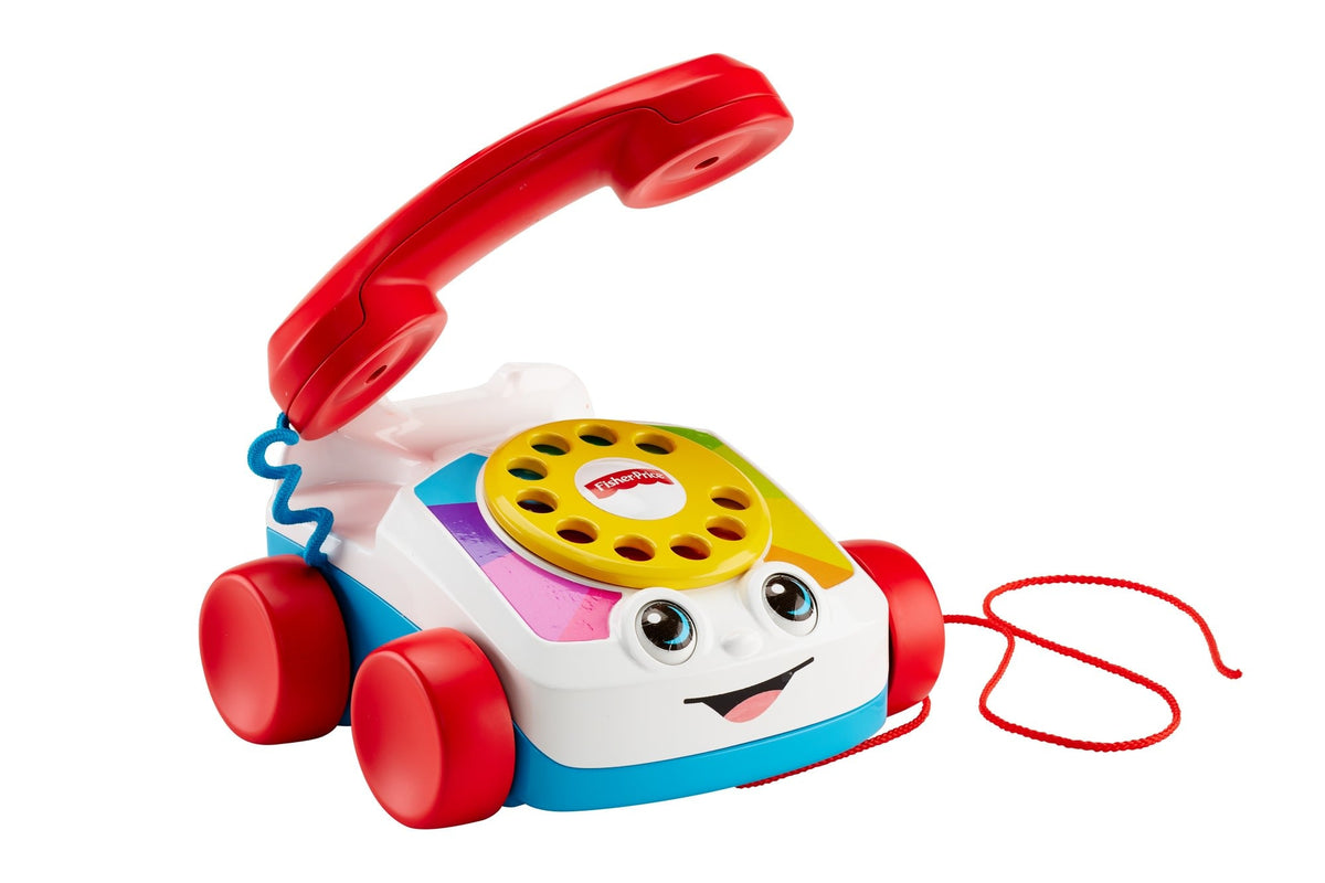 Fisher-Price Chatter Telephone Baby And Toddler Pull Toy Phone With Rotary Dial