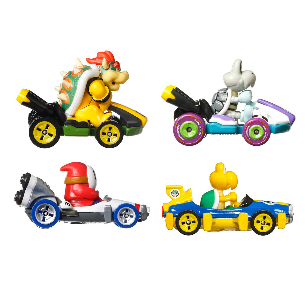 Hot Wheels Mario Kart Vehículo de Juguete paquete sorpresa de 4 autos