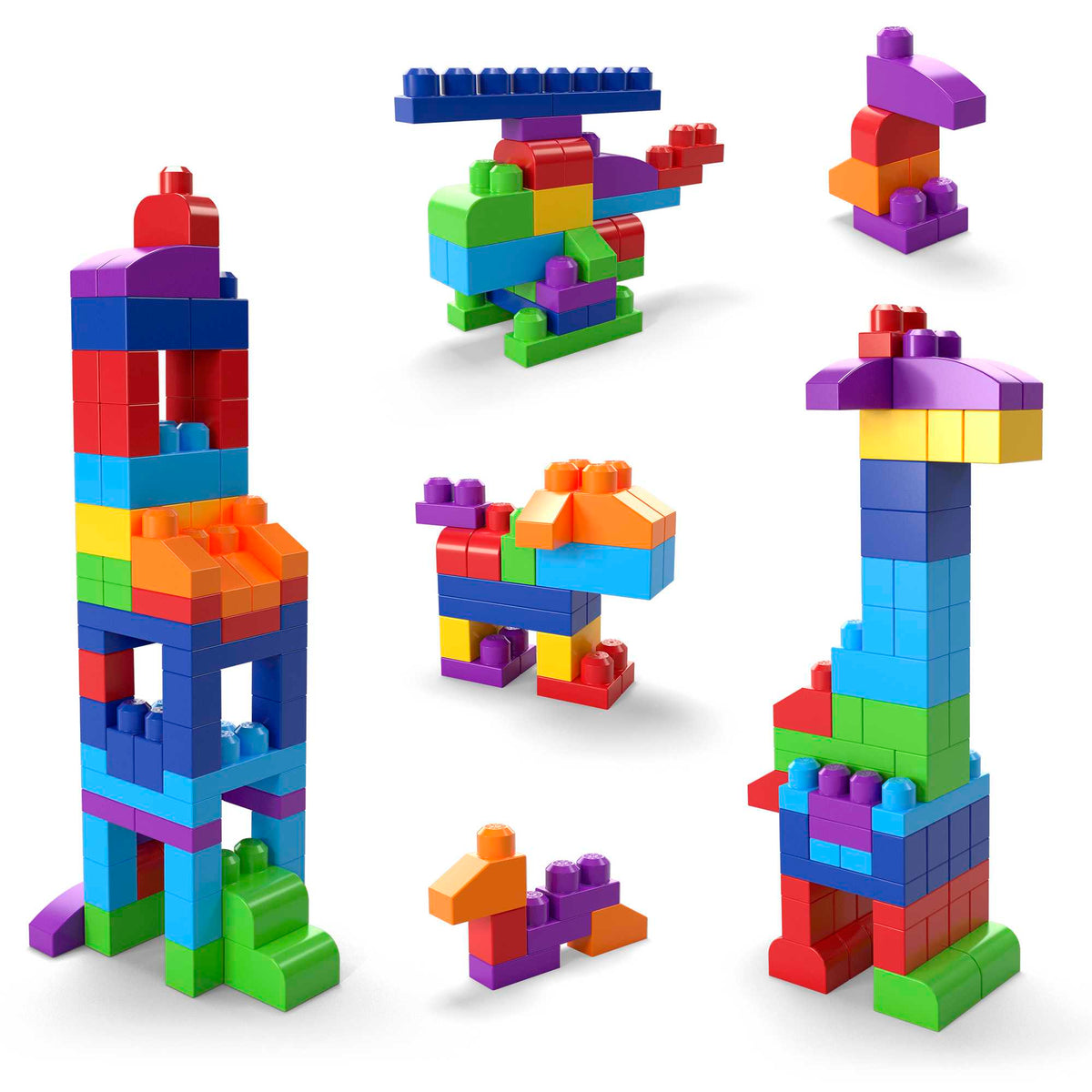 Mega Bloks Grand Sac de Construction Avec 80 Briques