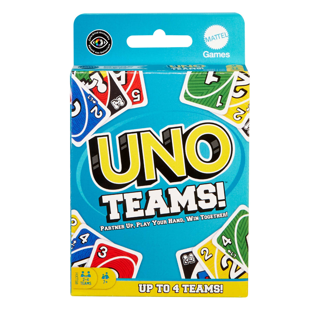 Uno-Jeu de Cartes Teams-en Équipes Pour Toute La Famille