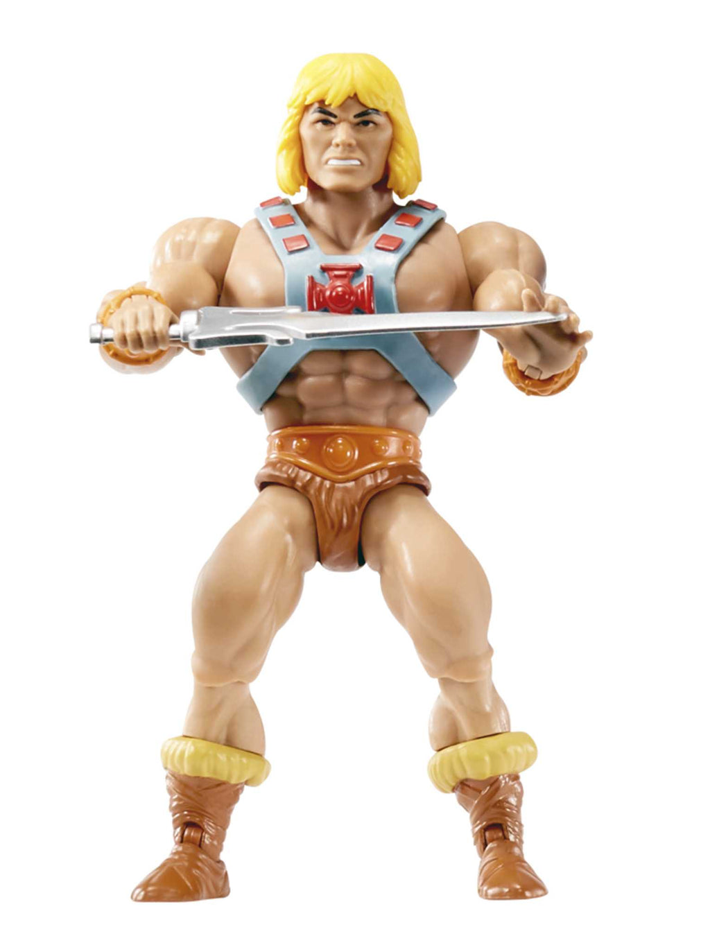 Masters Of The Universe Origins He-Man 5.5 inch Action Figure Motu Toy With Sword, Axe & Shield