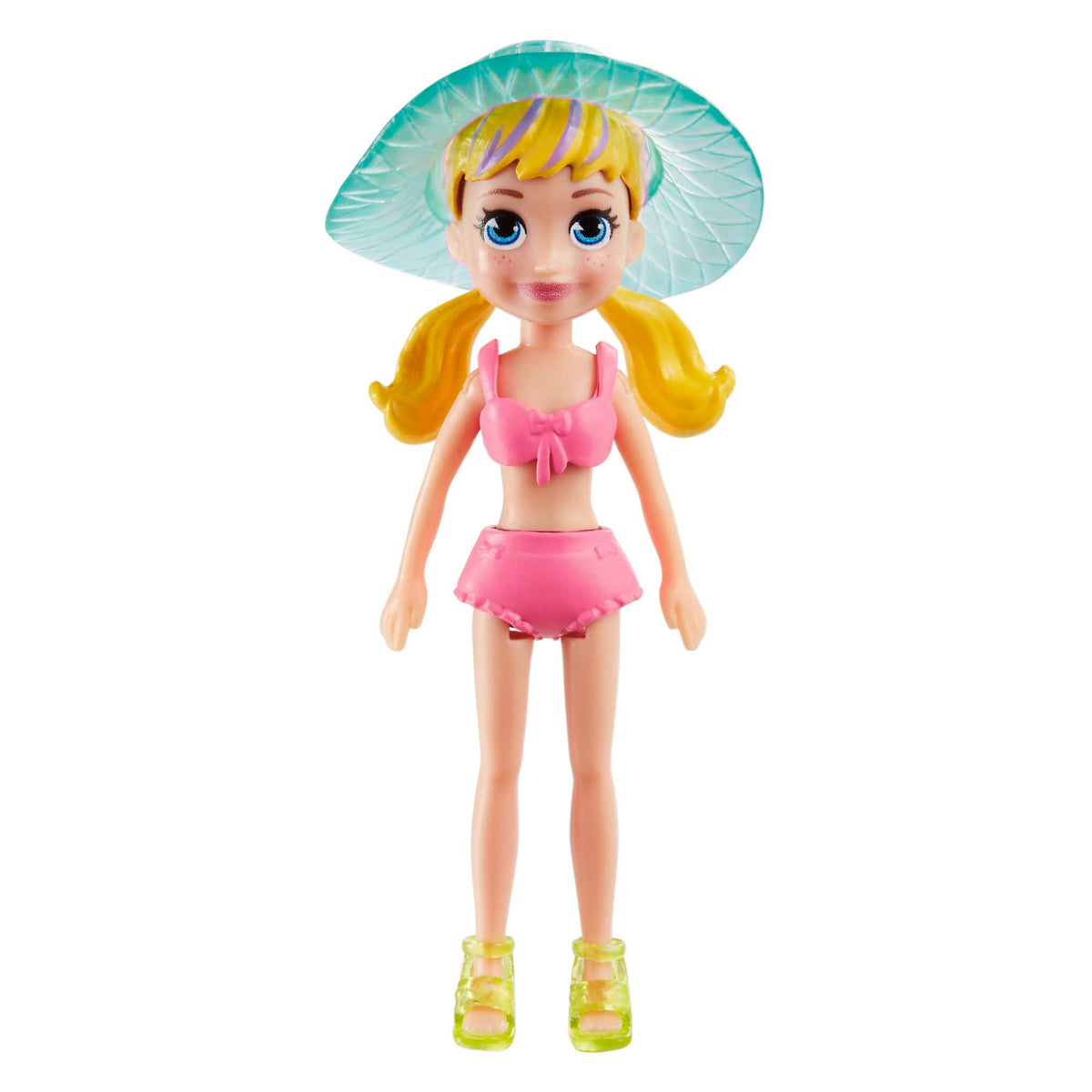 Polly Pocket Conjunto de Brinquedo Pacote de Modas Diversão de Praia Tropical Elemento Surpresa