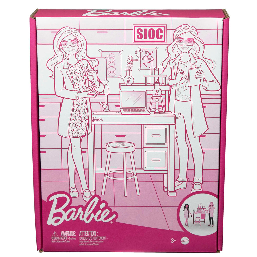 Barbie Science Lab Playset With 2 Dolls, Lab Bench And 10+ Accessories