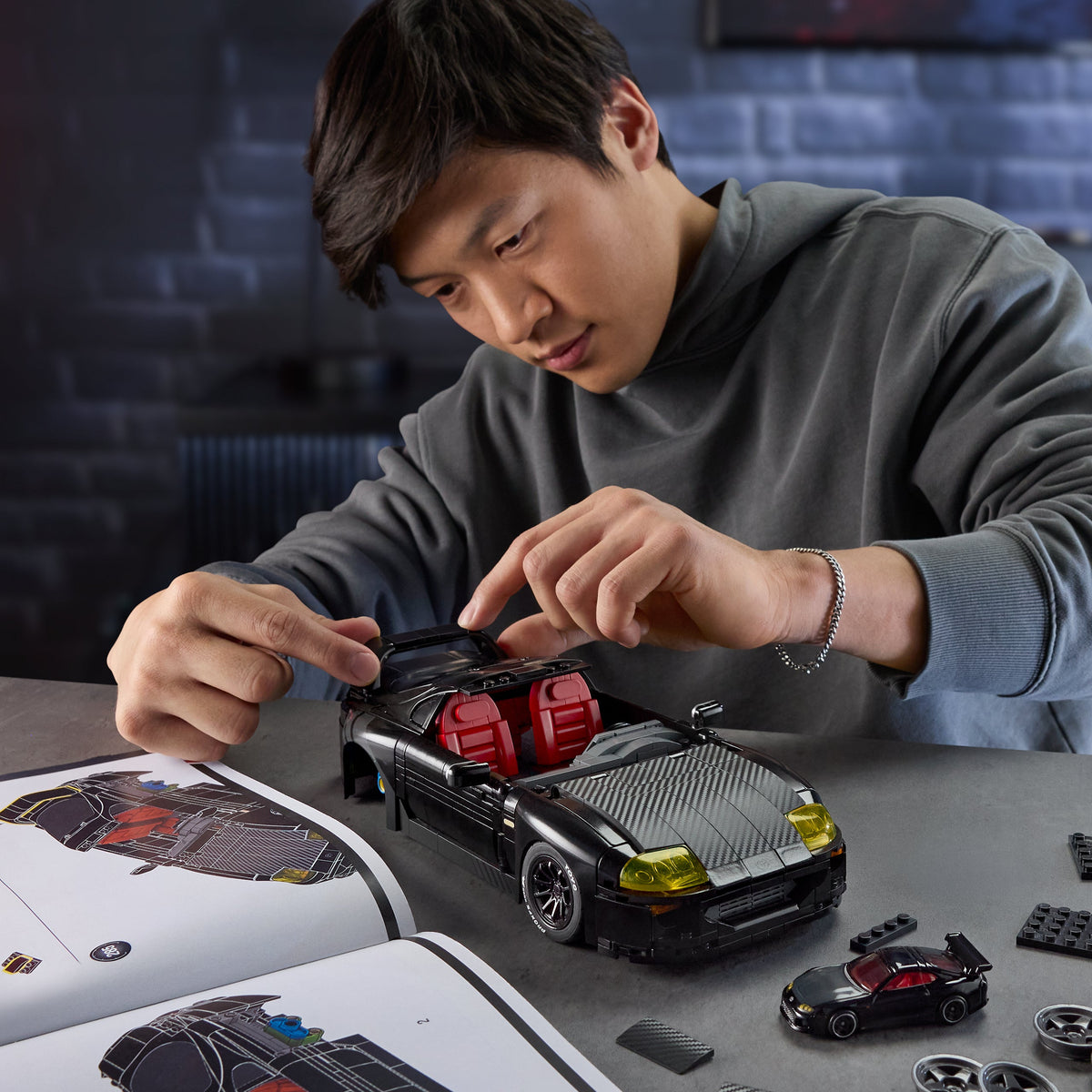 Mattel Brick Shop Hot Wheels ’94 Toyota Supra Mkiv Building Toy Kit