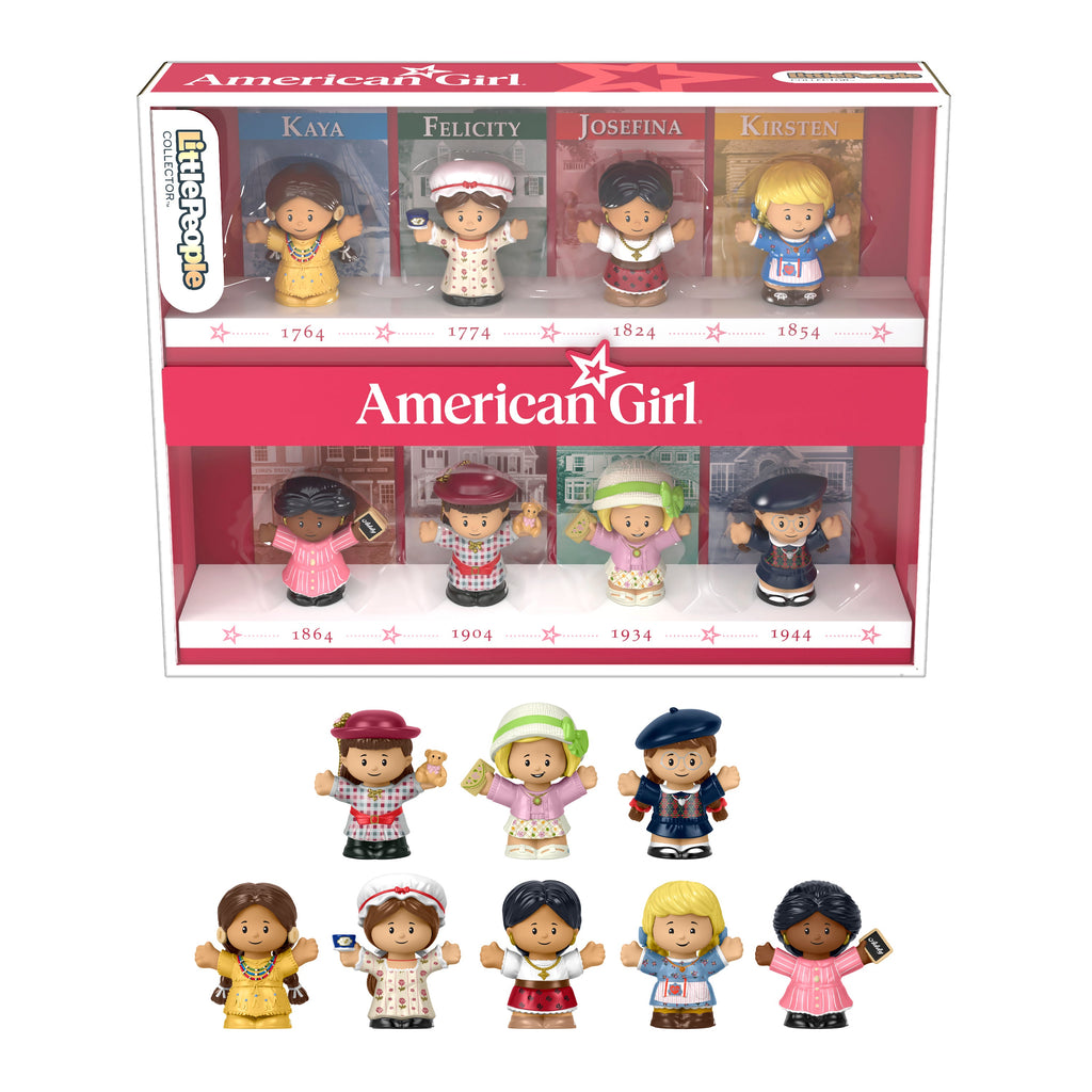 Little People Collector American Girl 40th Anniversary Special Edition Set For Fans, 8 Figures 