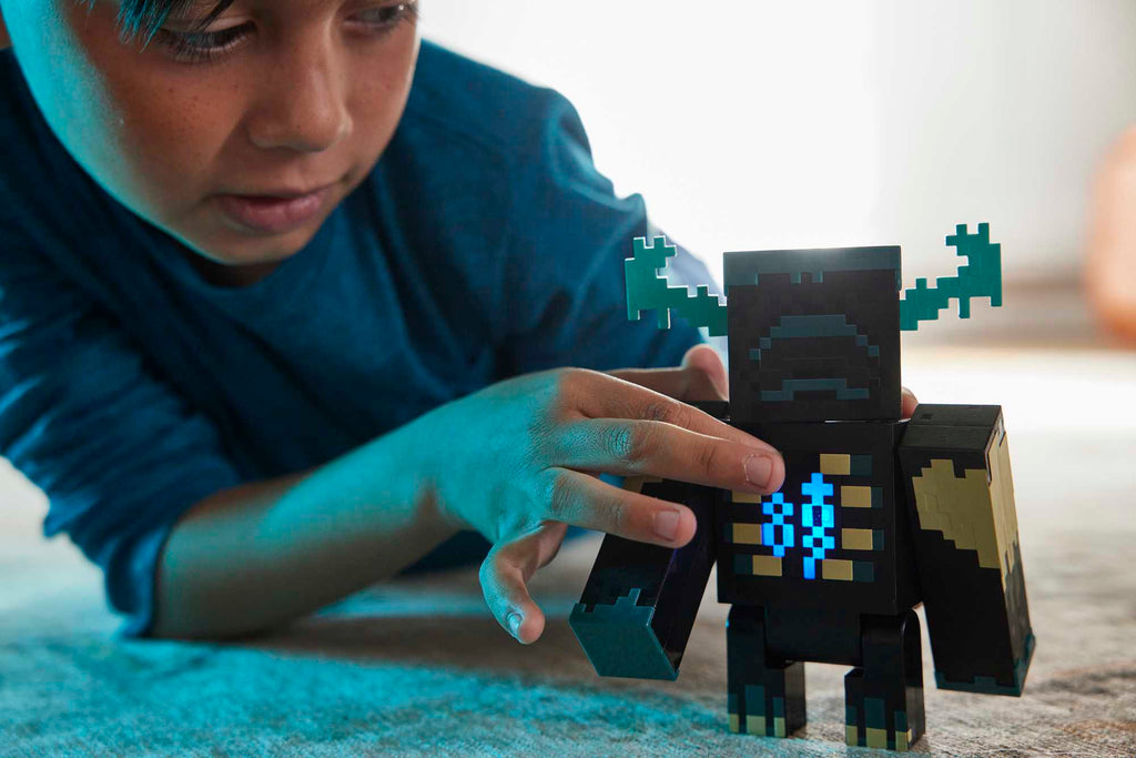 Minecraft Toys Warden Figure With Lights, Sounds And Accessories