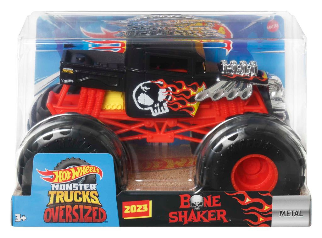 Hot Wheels Monster Trucks Vehículo de Juguete Bone Shaker Escala 1:24