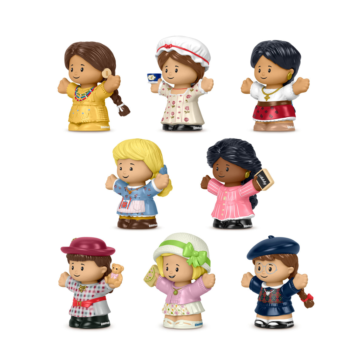 Little People Collector American Girl 40th Anniversary Special Edition Set For Fans, 8 Figures 
