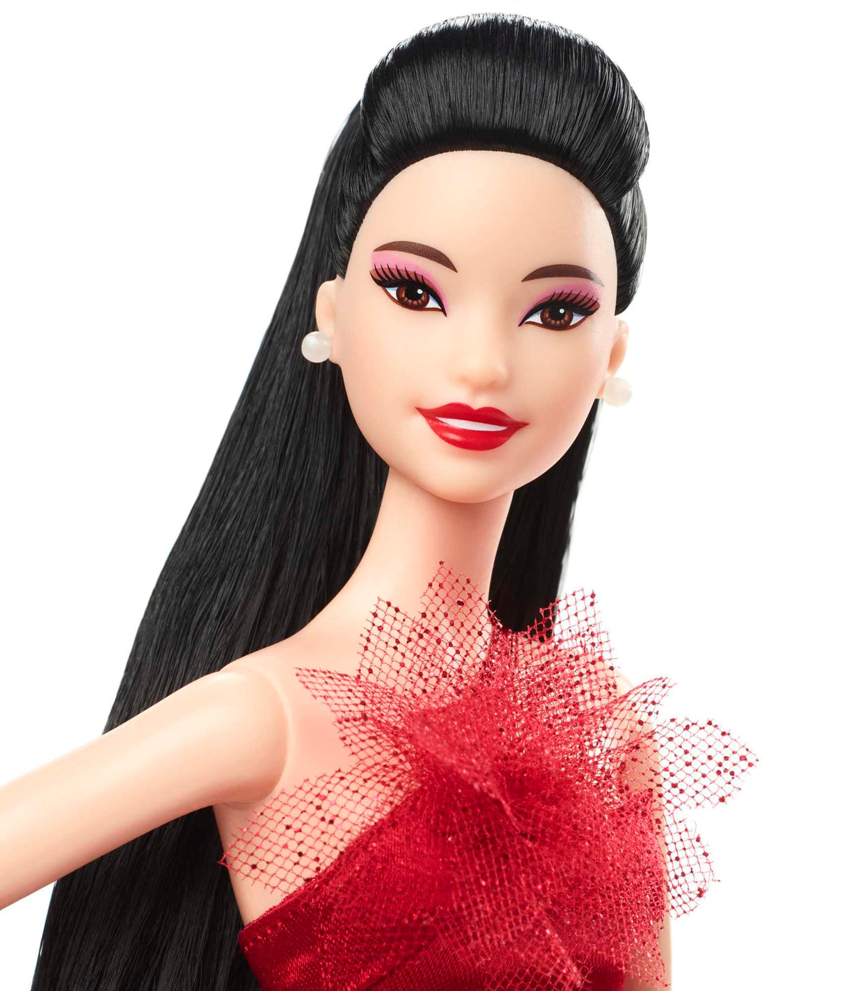 Barbie Signature 2022 Holiday Barbie Collector Doll, Black Hair