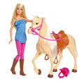 Barbie Doll & Horse Playset, Blonde Hair With Riding Accessories