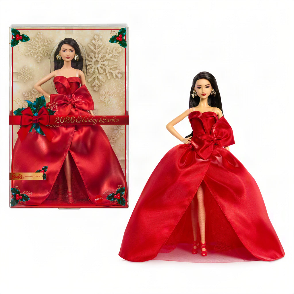 Barbie-Poupée Barbie Joyeux Noël 2026-Avec Emballage de Présentation