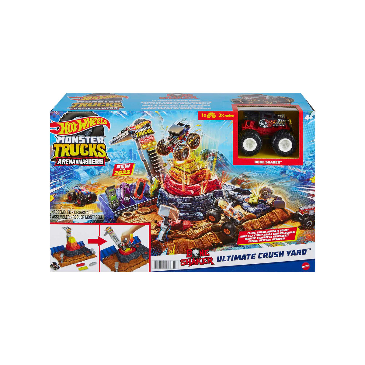 Hot Wheels® Monster Trucks Arena Smashers™ Bone Shaker™ Ultimate Crush Yard™