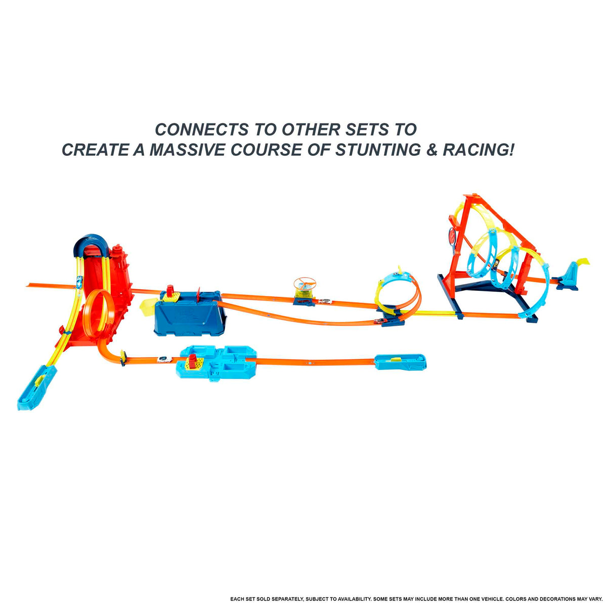 Hot Wheels Track Builder Straight Track With Car