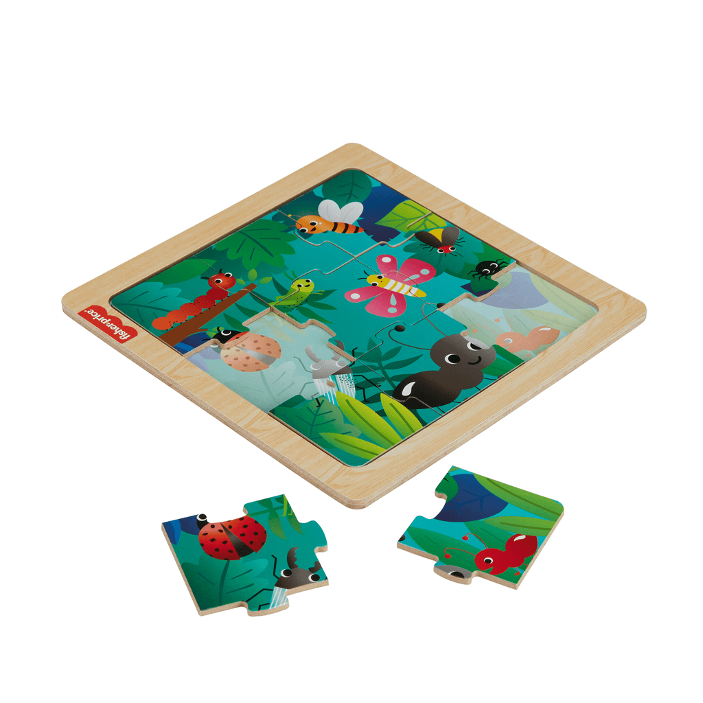 Fisher-Price Brinquedo para Bebês Meu Primeiro Quebra-cabeça de Madeira