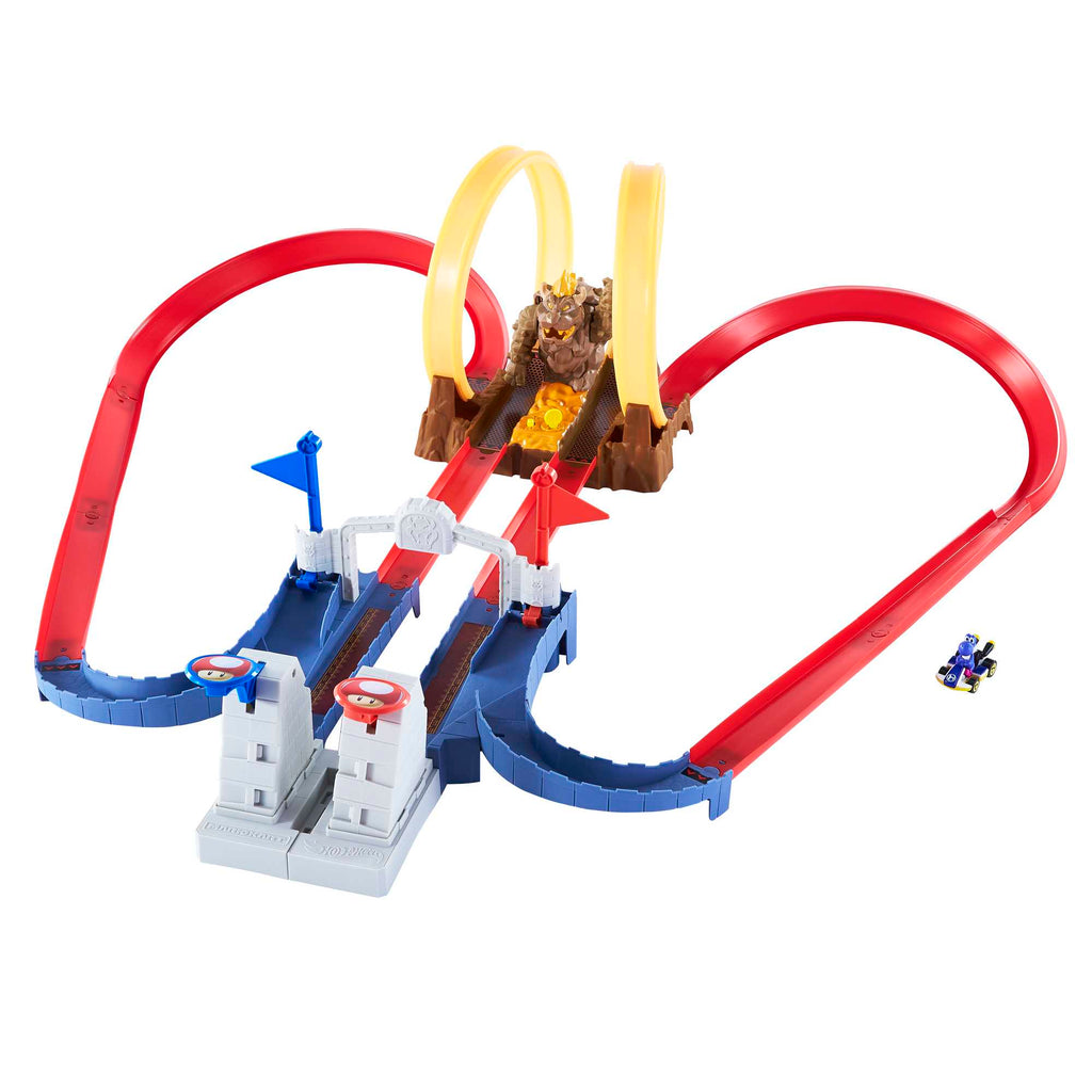 Hot Wheels Mario Kart Pista de Brinquedo Castelo Do Caos De Bowser
