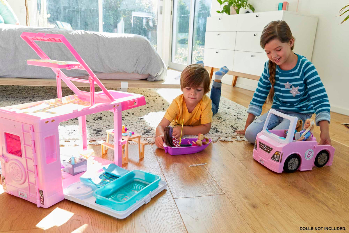 Barbie Camping-Car de Rêve 3-en-1