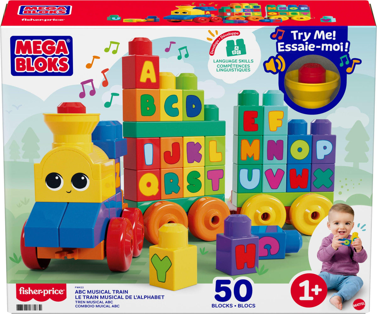 Mega Bloks Juguete de Construcción Abc Tren de Aprendizaje