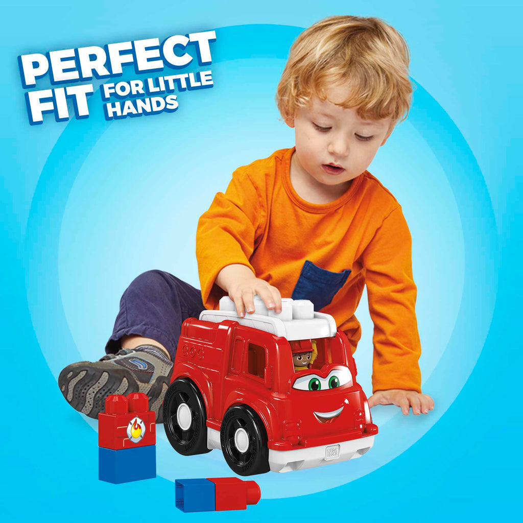 MEGA BLOKS Freddy Fire Truck Building Set With 4 Big Building Blocks