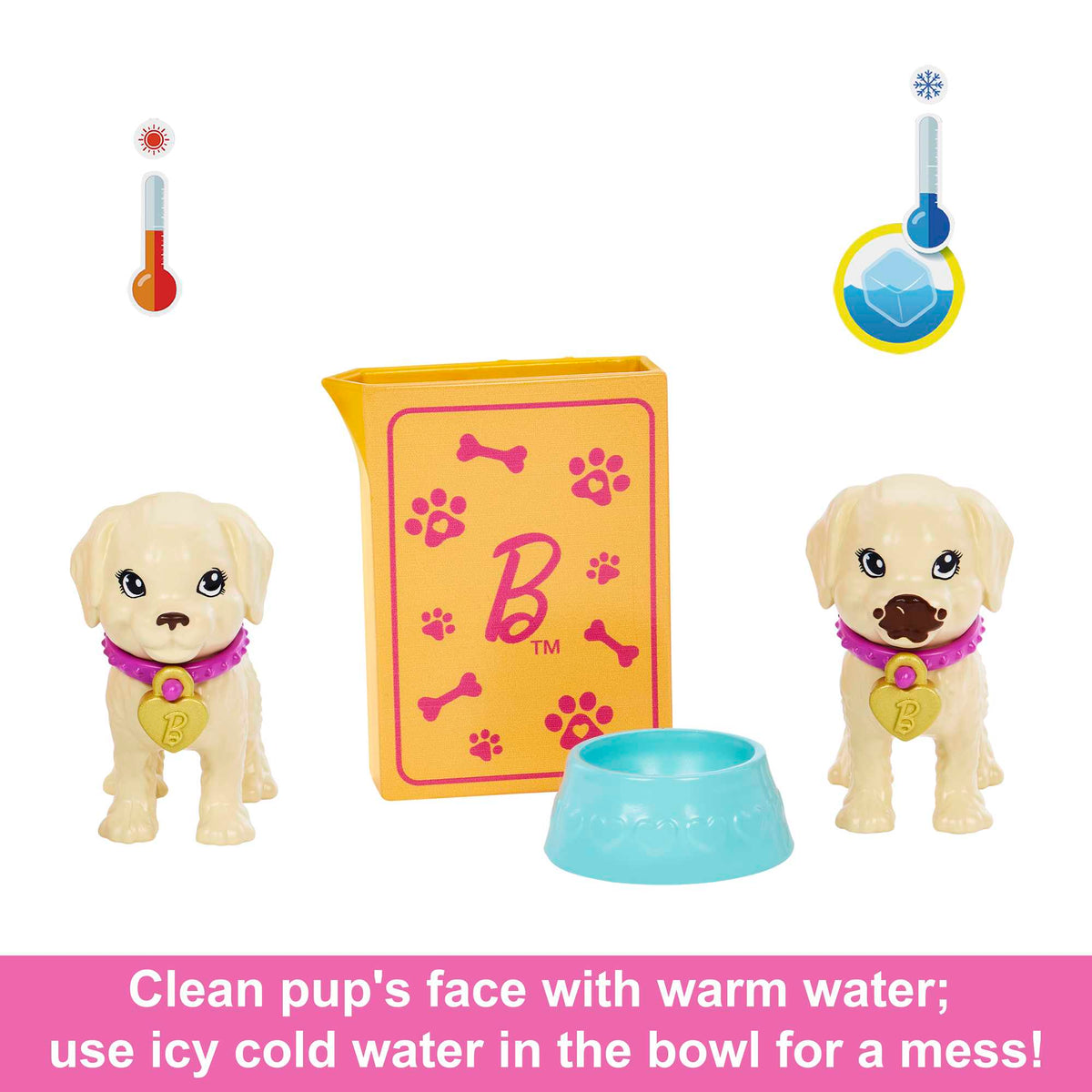 Barbie Doll And Accessories Pup Adoption Playset With Doll, 2 Puppies And Color-Change