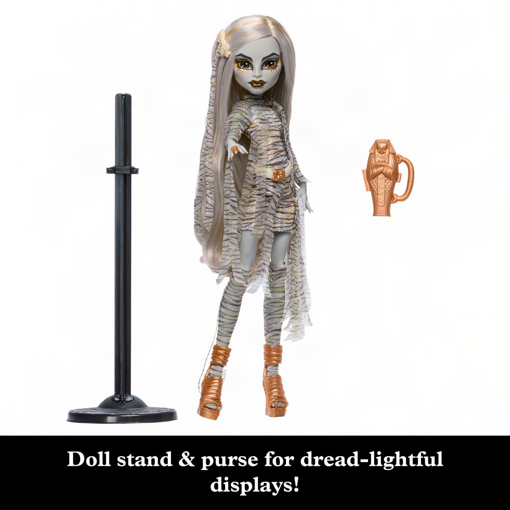 Monster High X Universal Monsters The Mummy Collector Doll With Wrap Dress & Sarcophagus Purse